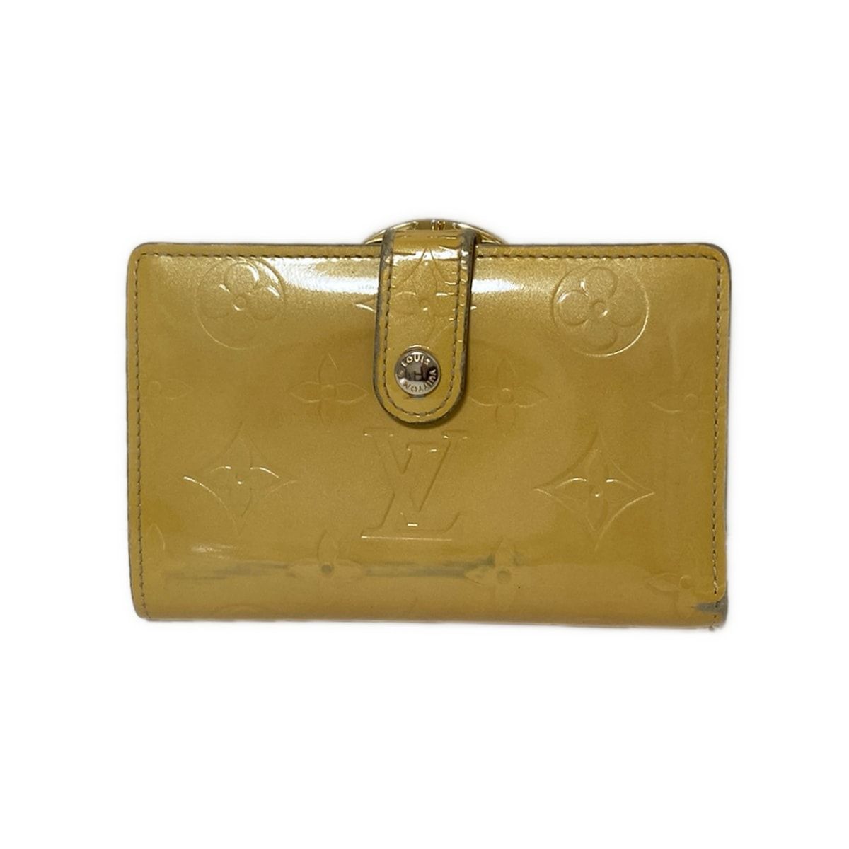 LOUIS VUITTON ルイヴィトン 2つ折り財布 モノグラムヴェルニ ポルト モネ ビエ ヴィエノワ M91361 ノワゼット レザー