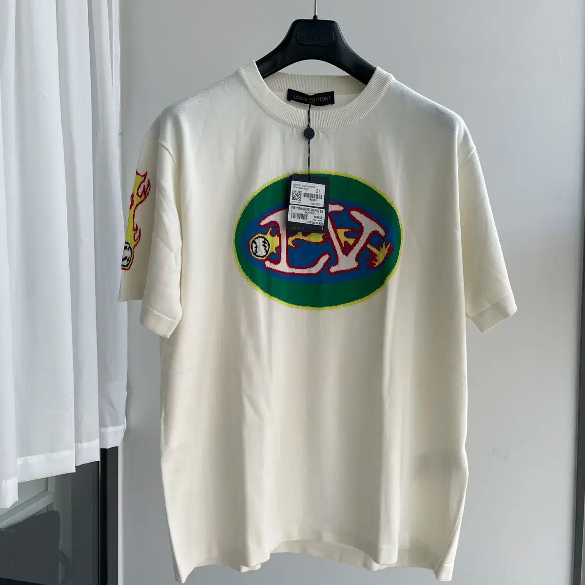 ルイヴィトン ベースボール ニット 半袖 xxl