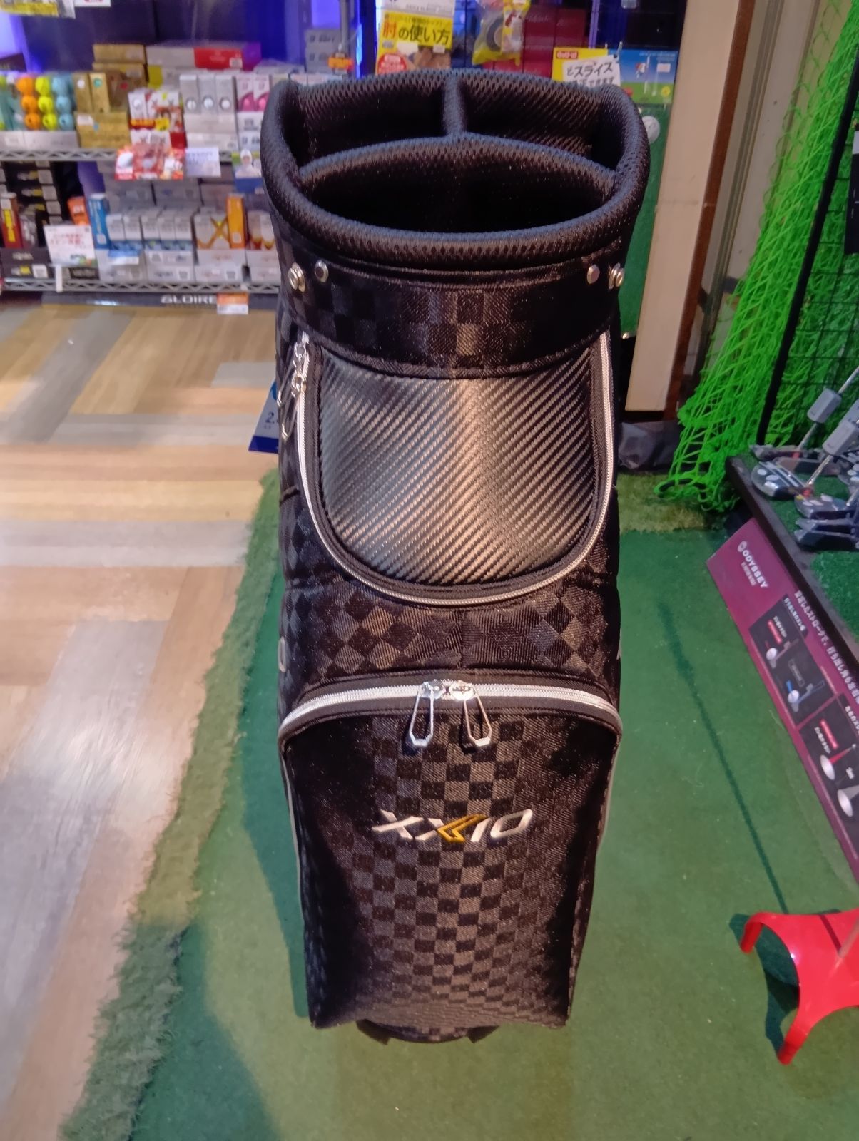 Cb ゼクシオ XXIO キャディバッグ GGC-X 164 ブラックチェック
