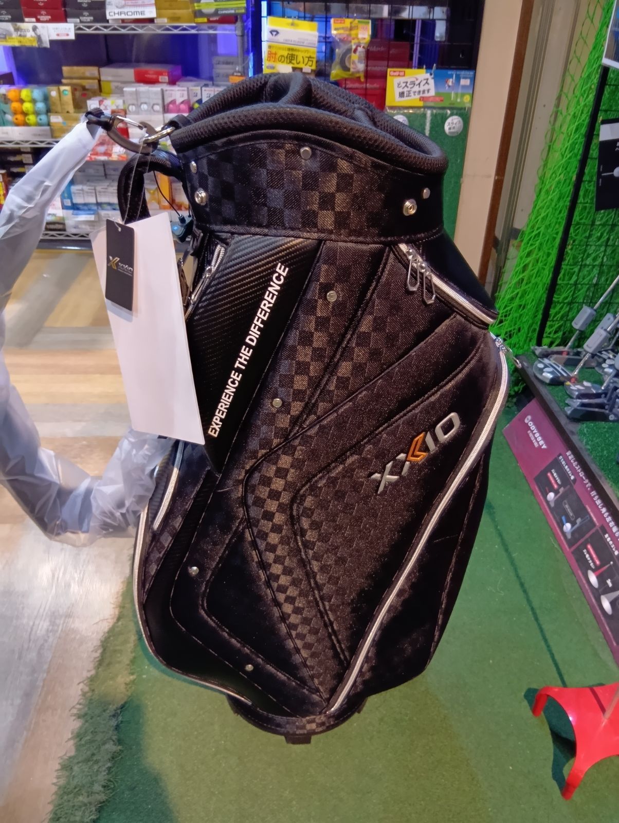 Cb ゼクシオ XXIO キャディバッグ GGC-X 164 ブラックチェック