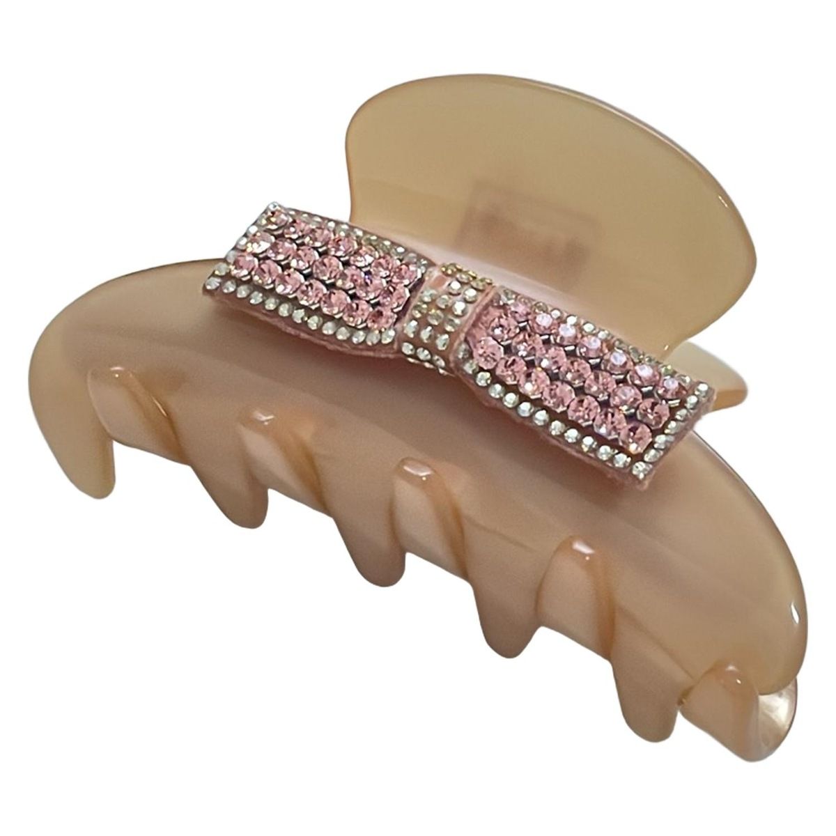 acca アッカ - ピンクベージュ×ライトピンク×マルチ ヘアクリップ リボン