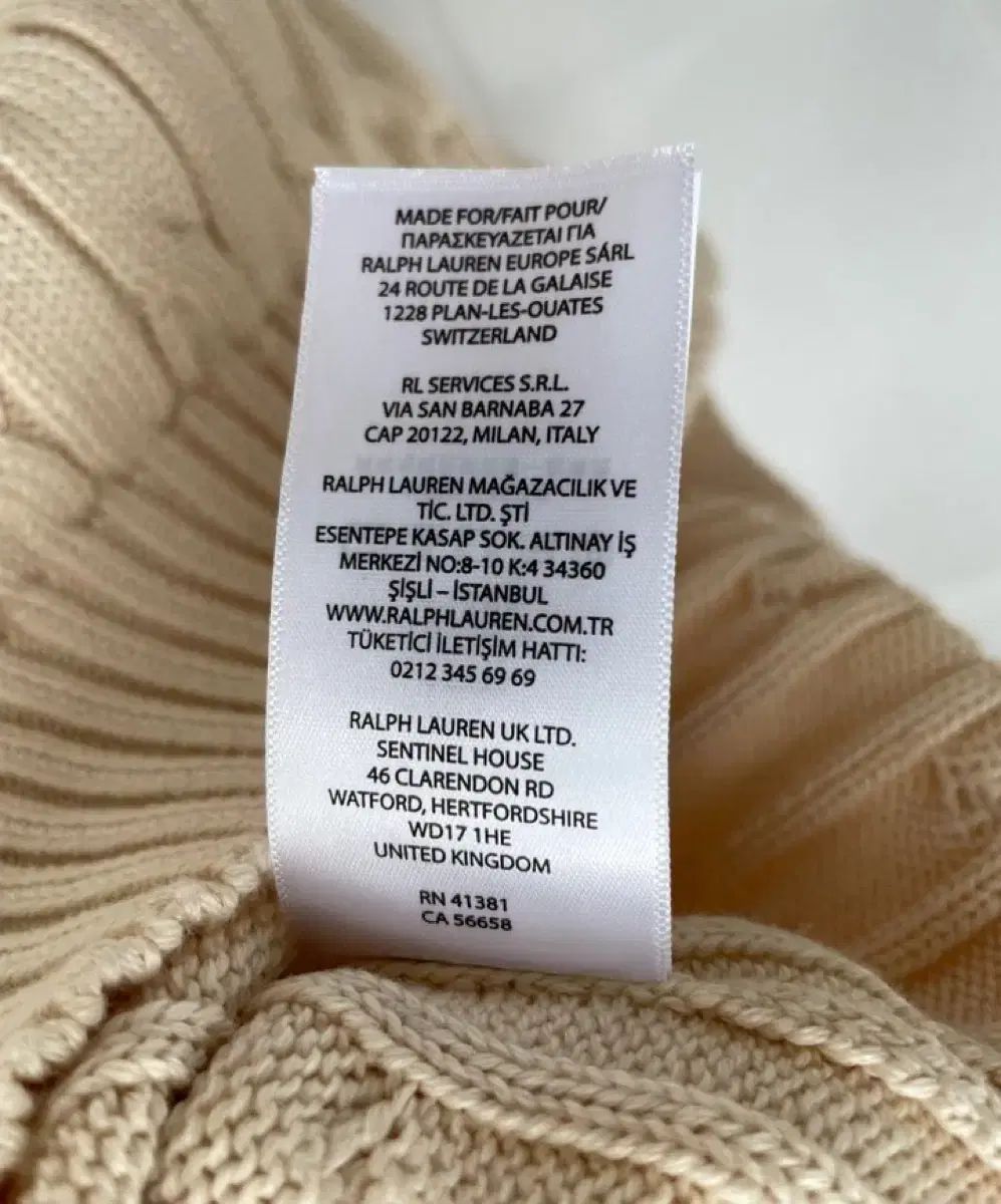  レディース S ポロ ケーブル編み ニット ケーブル セーター ピマコットン コットン クリーム アイボリー Vネック 長袖 ニット セーター