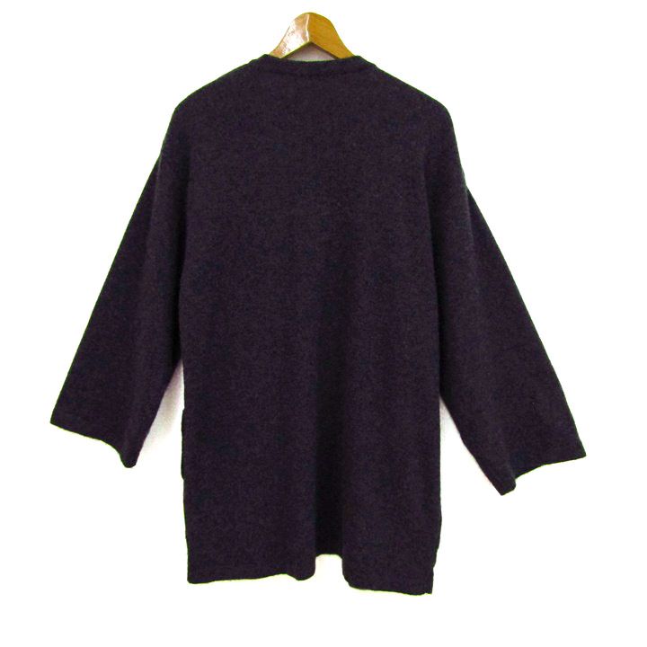 フォクシー カーディガン 長袖 ウール トップス レディース 40サイズ グレー FOXEY