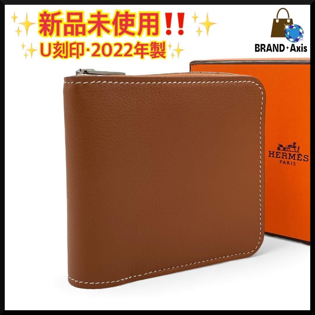 【新品未使用】エルメス コンパクトウォレット ジップアンゴーⅡ 二つ折り財布 新品未使用】エルメス HERMES コンパクトウォレット ジップアンゴーⅡ