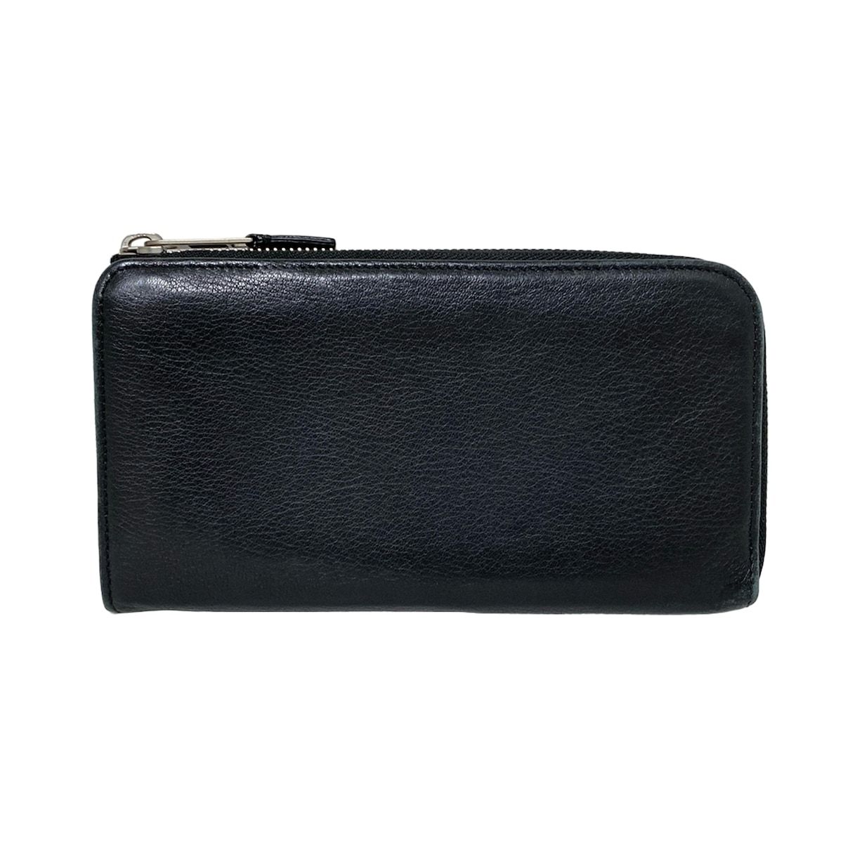 Maison Margiela メゾンマルジェラ 長財布 - S35UI0415 SY1140 黒 ステッチ L字ファスナー レザー