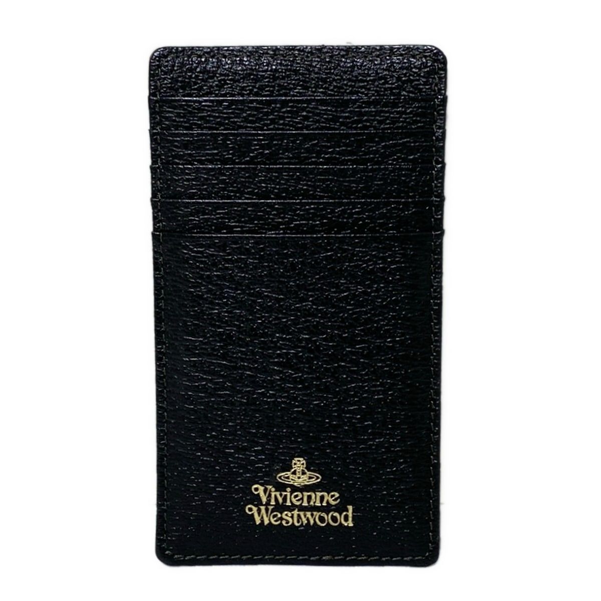 VivienneWestwood ヴィヴィアンウエストウッド カードケース - 黒 レザー