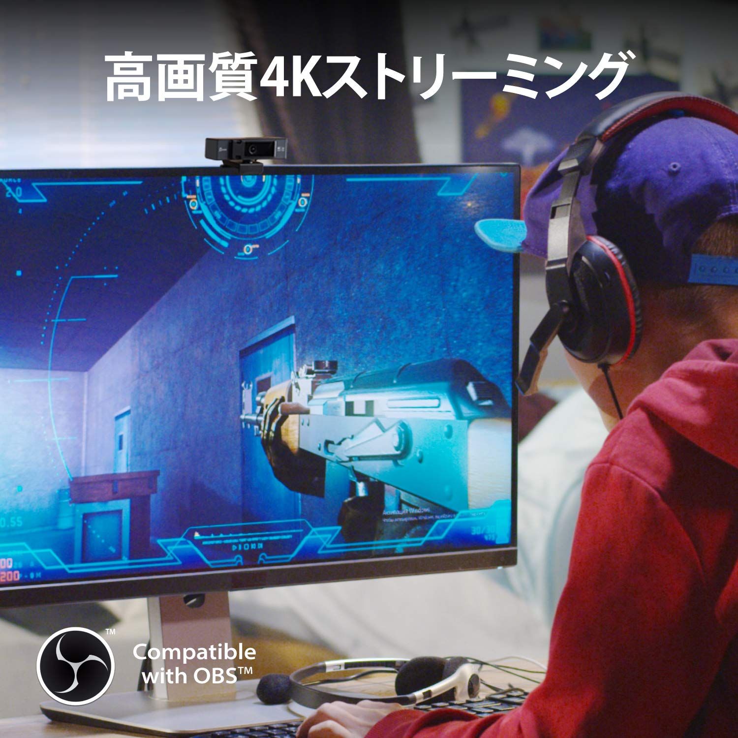  j 5 create USB 4 K Ultra HD webカメラ 5倍デジタルズーム f 1 6レンズ 30 fps デジタルPTZ視野操作 プライバシーシャッター リモコン付属 全指向性マイクｘ2 Skype Zoom Teams等 Windows m その他 カメラアクセサリー