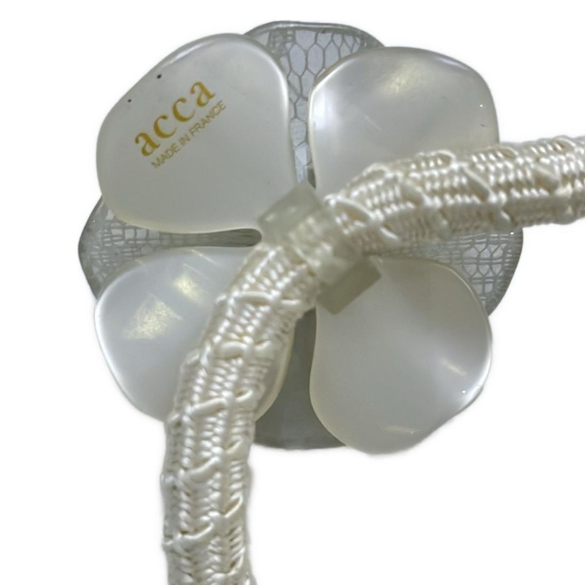 acca(アッカ) アクセサリー - アイボリー×白×クリア ヘアゴム/フラワー