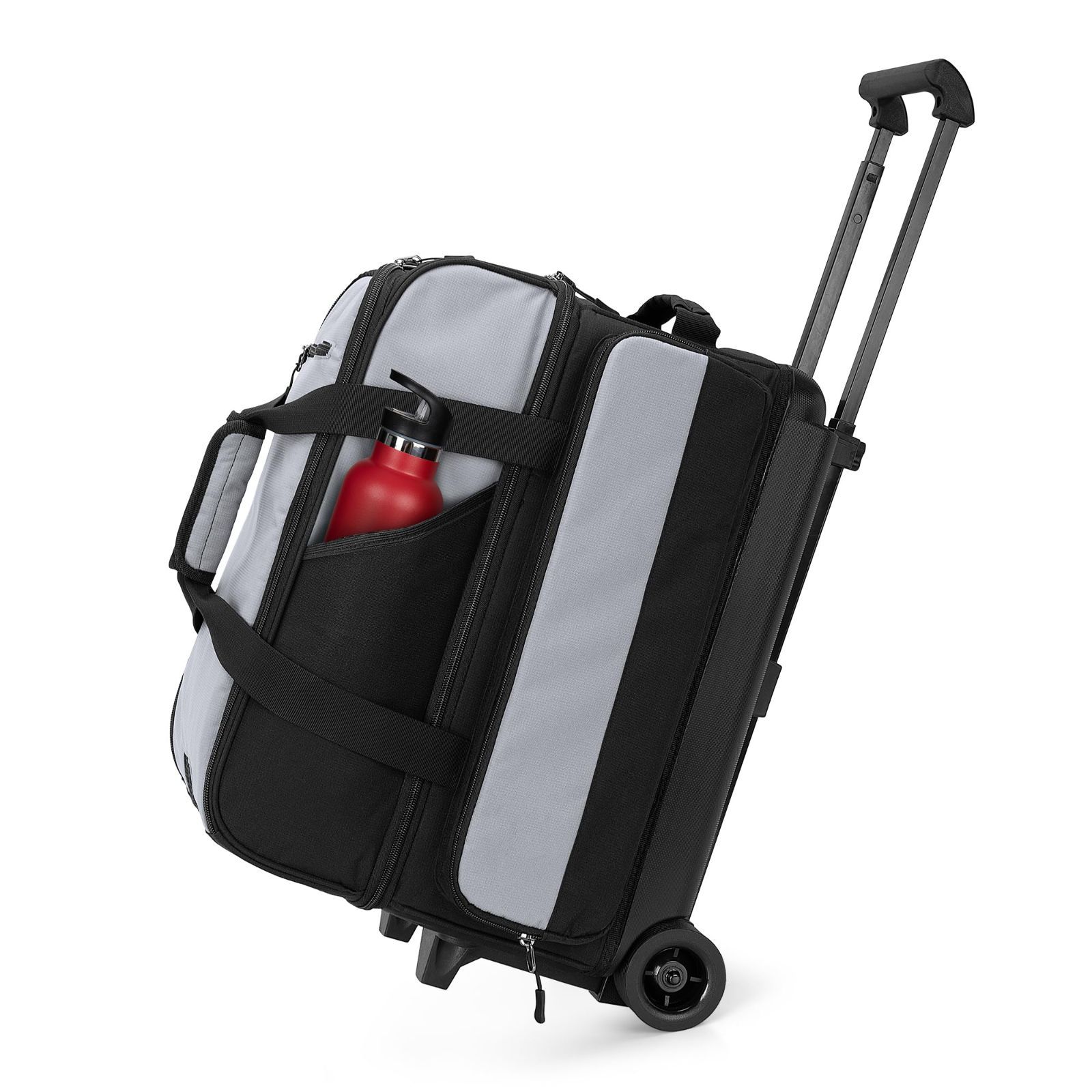 GOBUROS ボウリング バッグ キャスター付き 用キャリー ボーリングバック シューズ収納付き