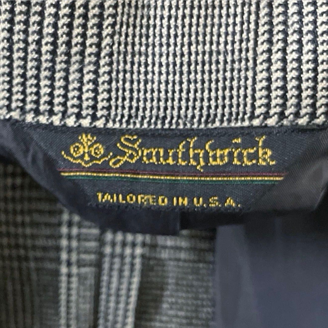 USA製 SOUTHWICK グレンチェック テーラードジャケット - メルカリ