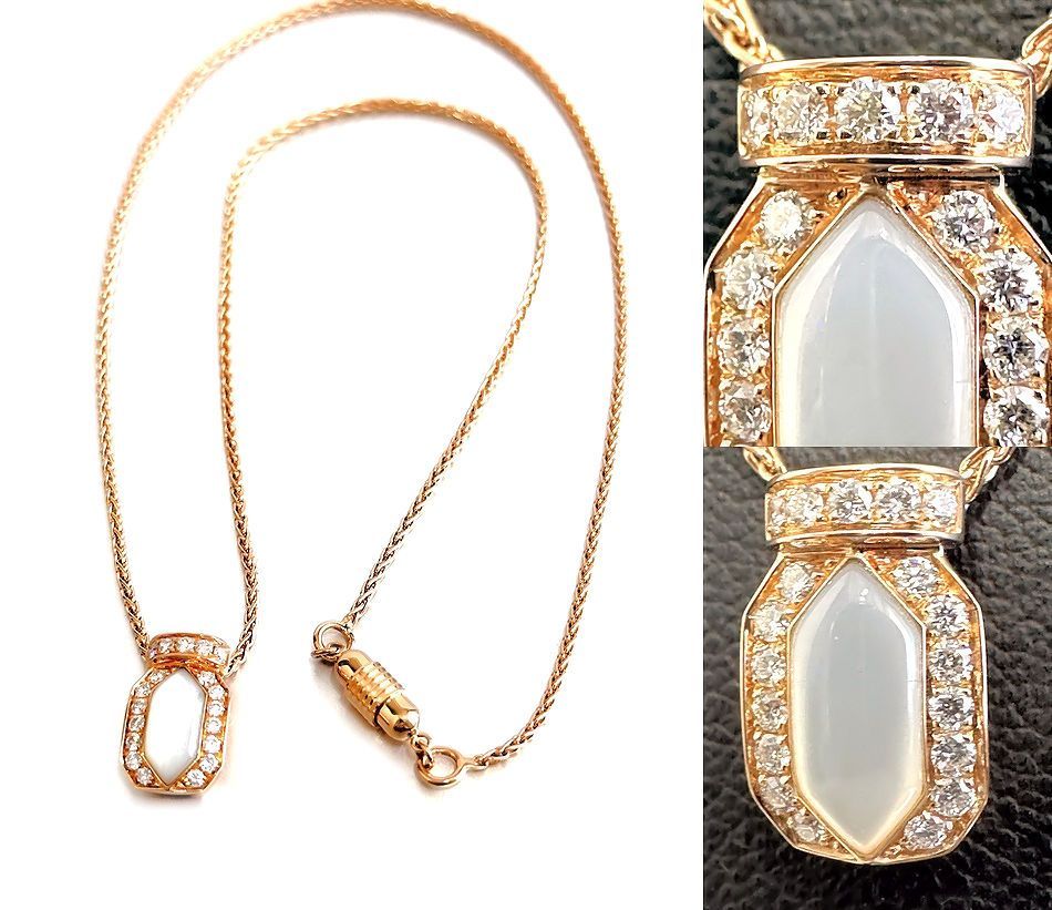 レア 極美品 PICCHIOTTI ピキョッティ K18 PG ダイヤモンド ネックレス