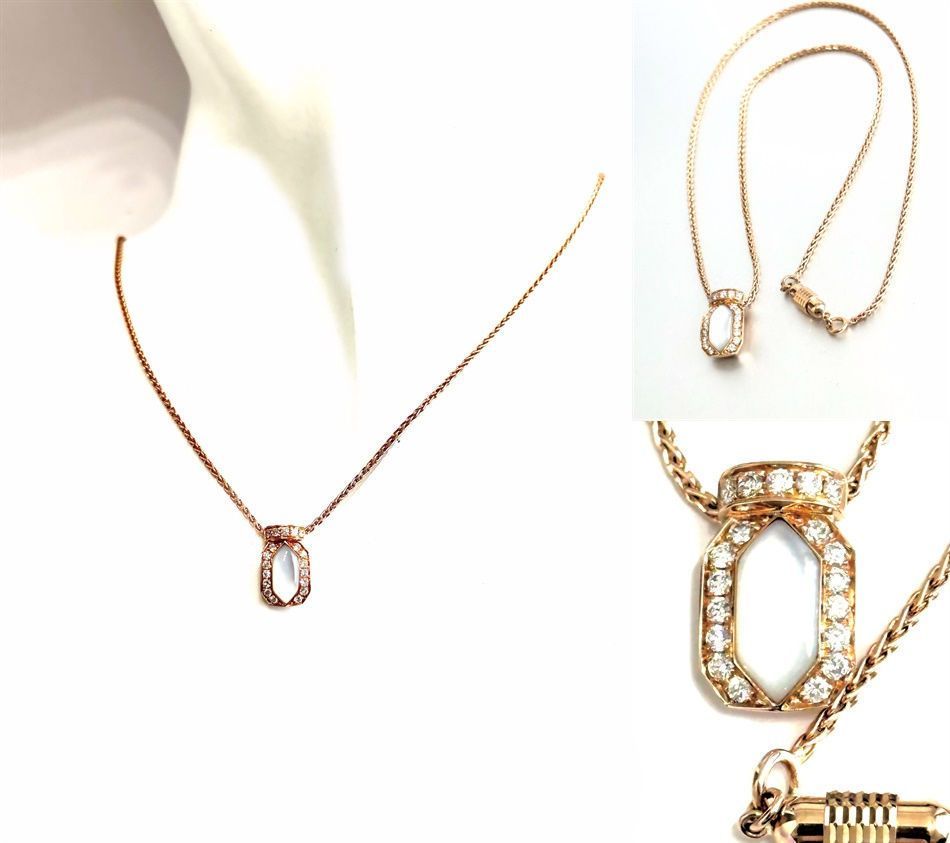 レア 極美品 PICCHIOTTI ピキョッティ K18 PG ダイヤモンド ネックレス