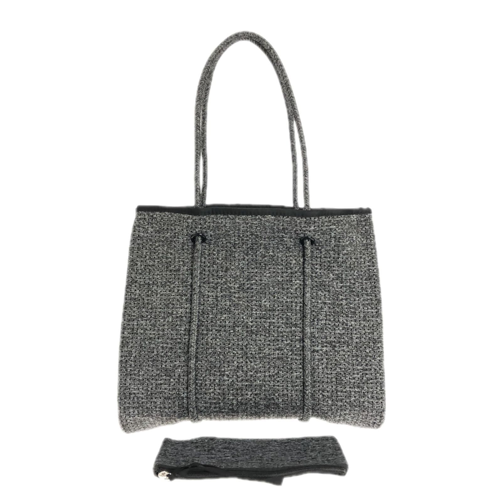 Color SNOW DARK GREY find a way ポーチ付 ネオプレン素材 トートバッグ ミディアムサイズ マザーズバッグ スポーツバッグ 買い物バッグ エコバッグ スーパー スポーツジムA4 子供のおむつレジャー 海水浴 ビーチバッグ 撥水