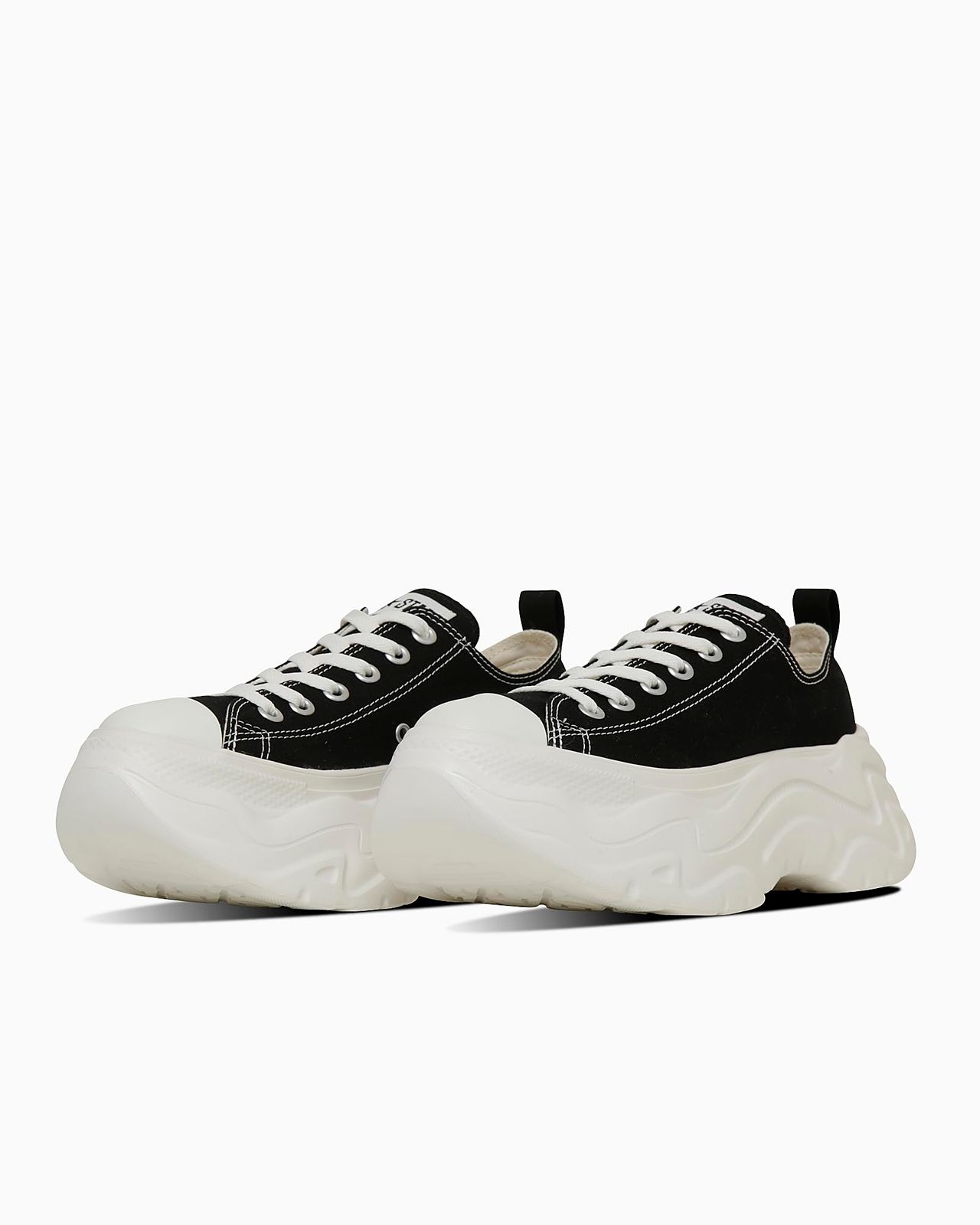 コンバース スニーカー 軽量 厚底 ALL STAR OX ブラック 22 5 cm