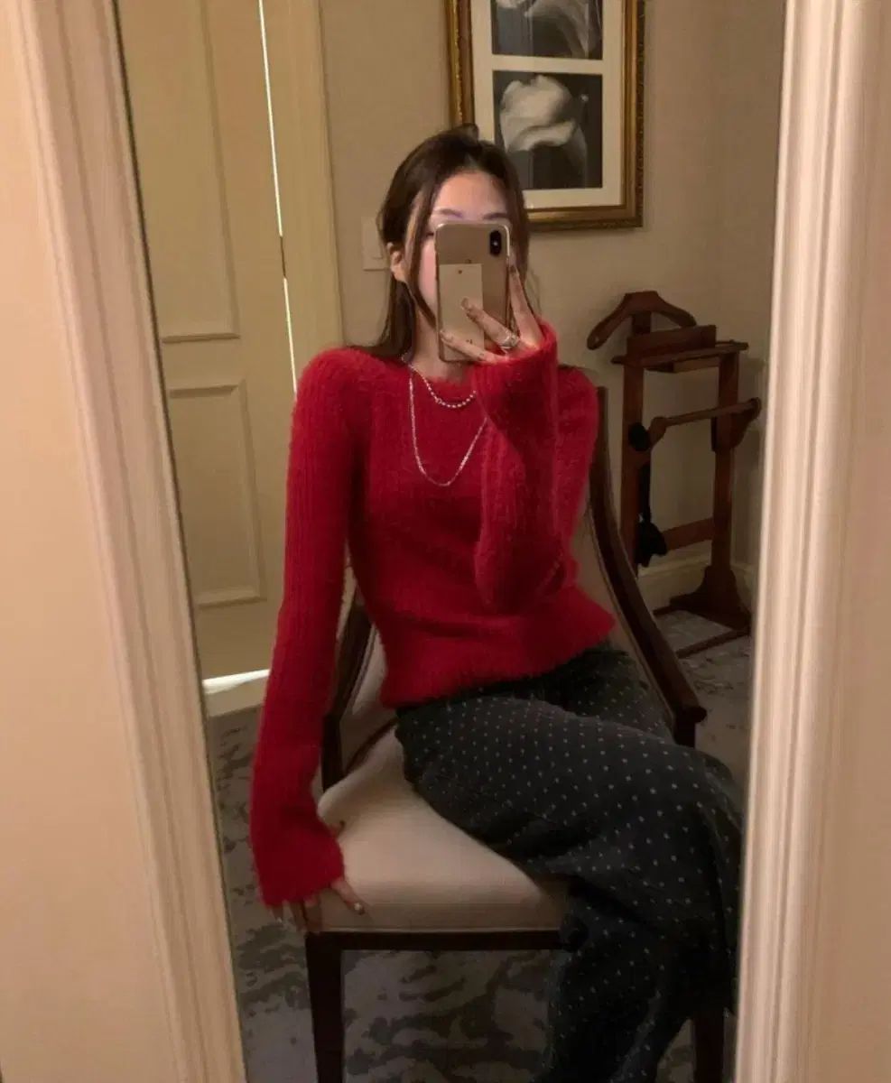 新ポスター 起毛 ドット デニム ブラックデニム S