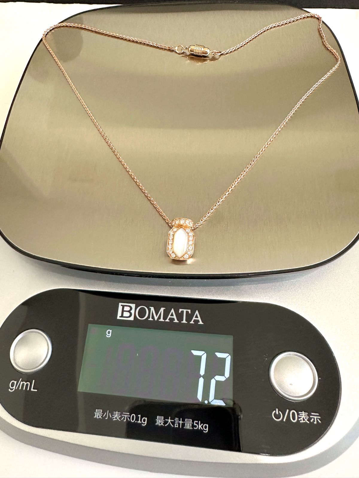 レア 極美品 PICCHIOTTI ピキョッティ K18 PG ダイヤモンド ネックレス