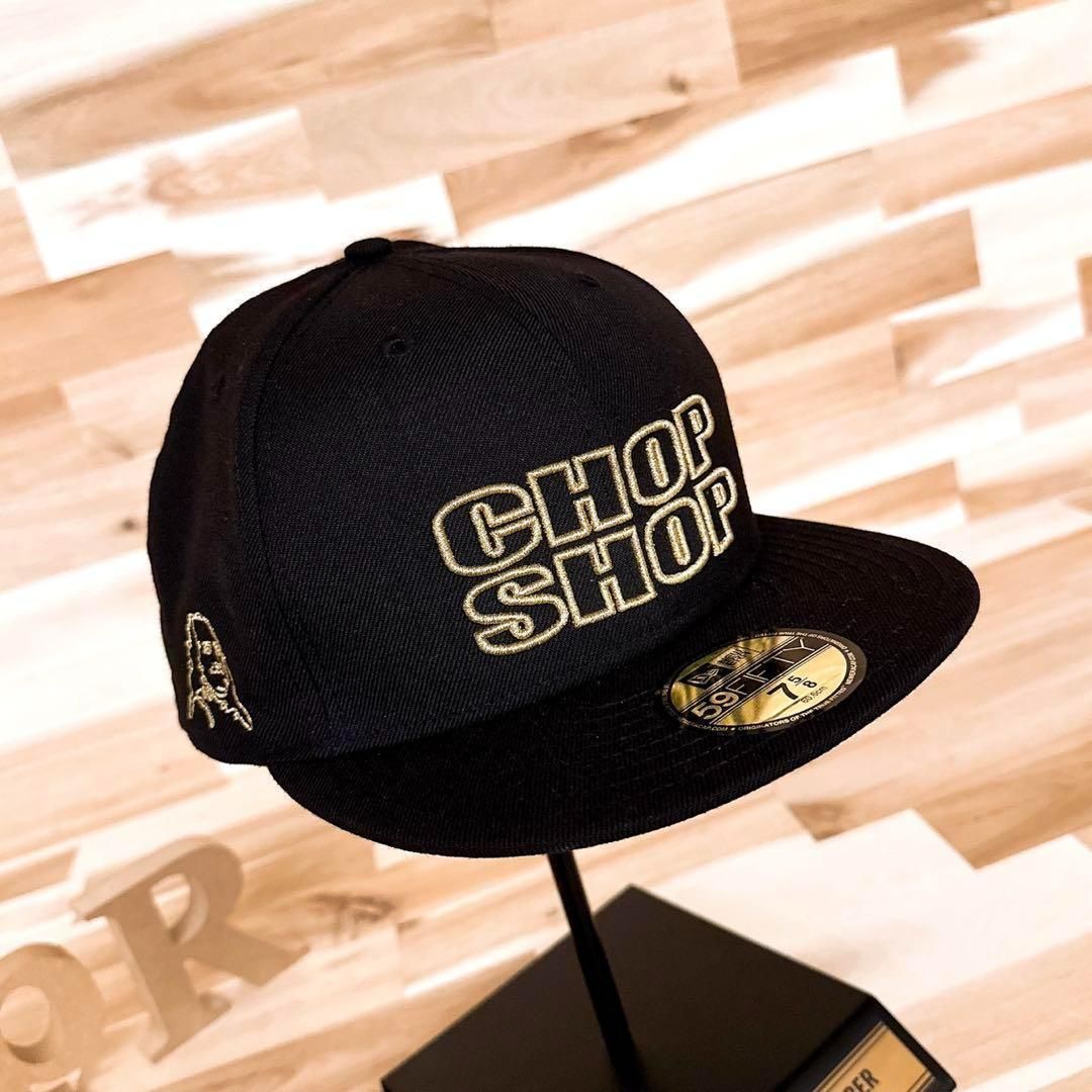 レア/廃番【ニューエラ×チョップショップ】限定コラボ キャップ 黒×金