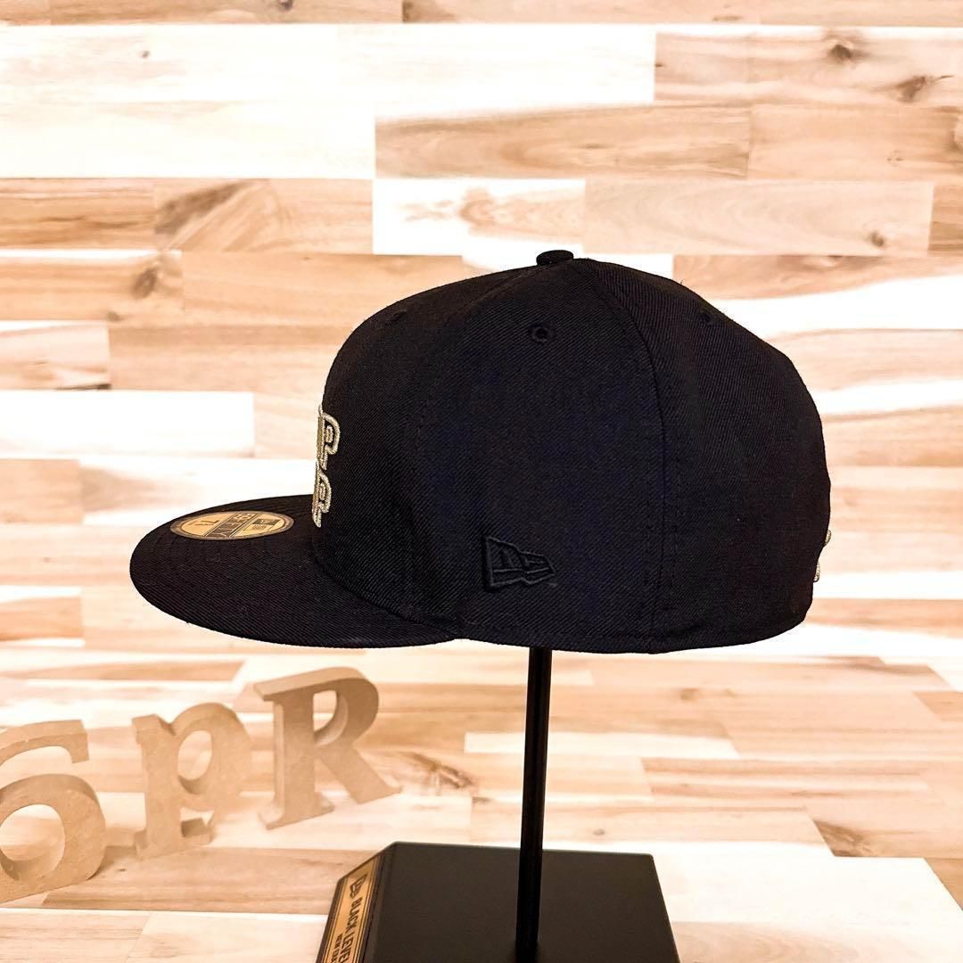 レア/廃番【ニューエラ×チョップショップ】限定コラボ キャップ 黒×金