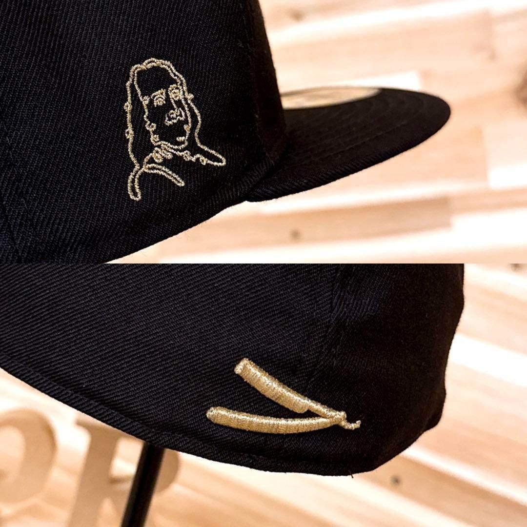 レア/廃番【ニューエラ×チョップショップ】限定コラボ キャップ 黒×金