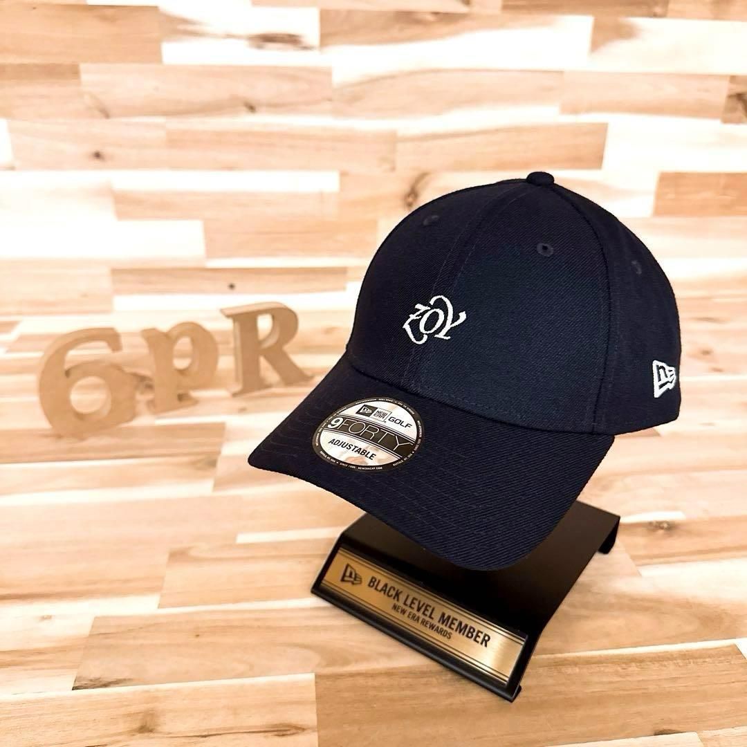 美品【ニューエラ×ゾーイ】限定コラボ ミニマル ロゴ キャップ ゴルフ 紺×白 美品【ニューエラ×ゾーイ】限定コラボ ミニマル ロゴ キャップ ゴルフ