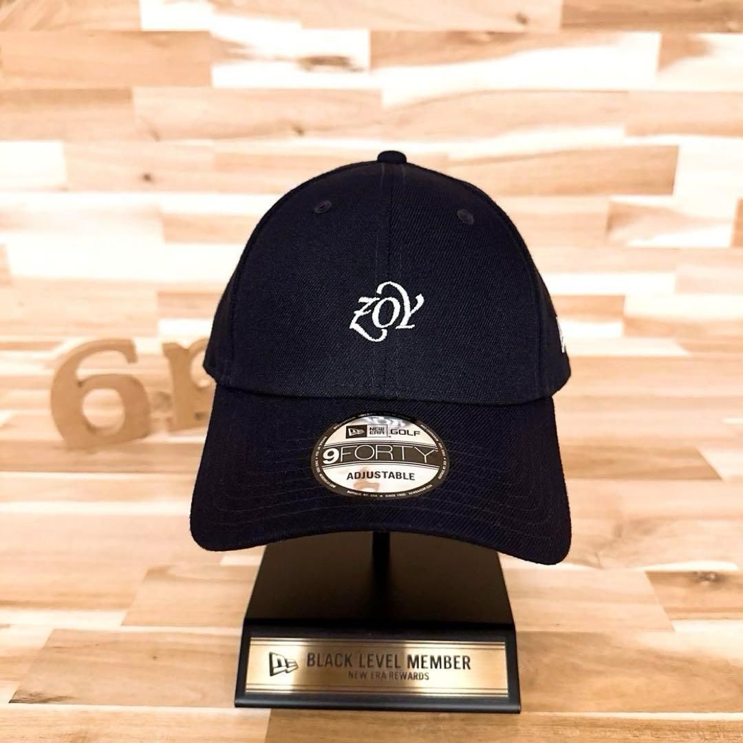 美品【ニューエラ×ゾーイ】限定コラボ ミニマル ロゴ キャップ ゴルフ 紺×白 美品【ニューエラ×ゾーイ】限定コラボ ミニマル ロゴ キャップ ゴルフ