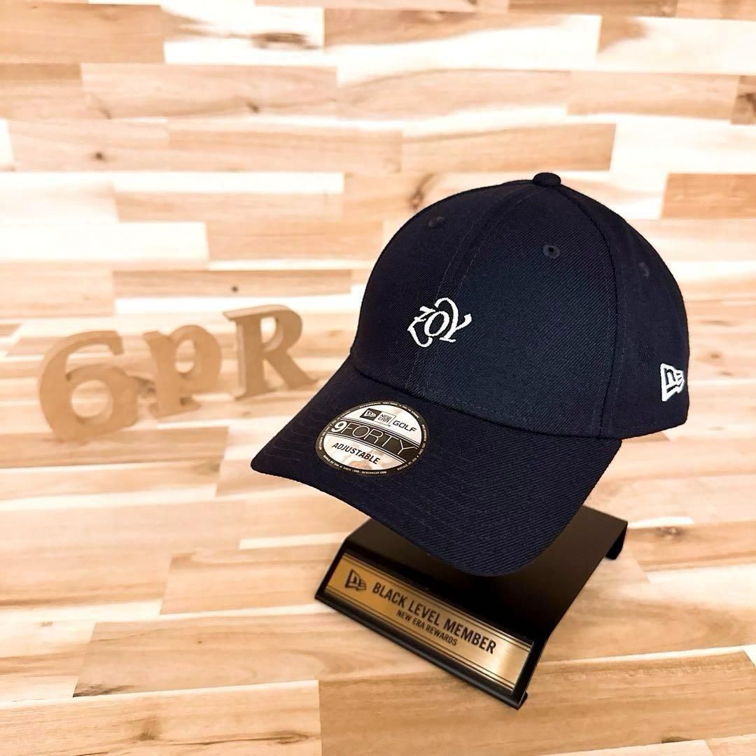 美品【ニューエラ×ゾーイ】限定コラボ ミニマル ロゴ キャップ ゴルフ 紺×白 美品【ニューエラ×ゾーイ】限定コラボ ミニマル ロゴ キャップ ゴルフ