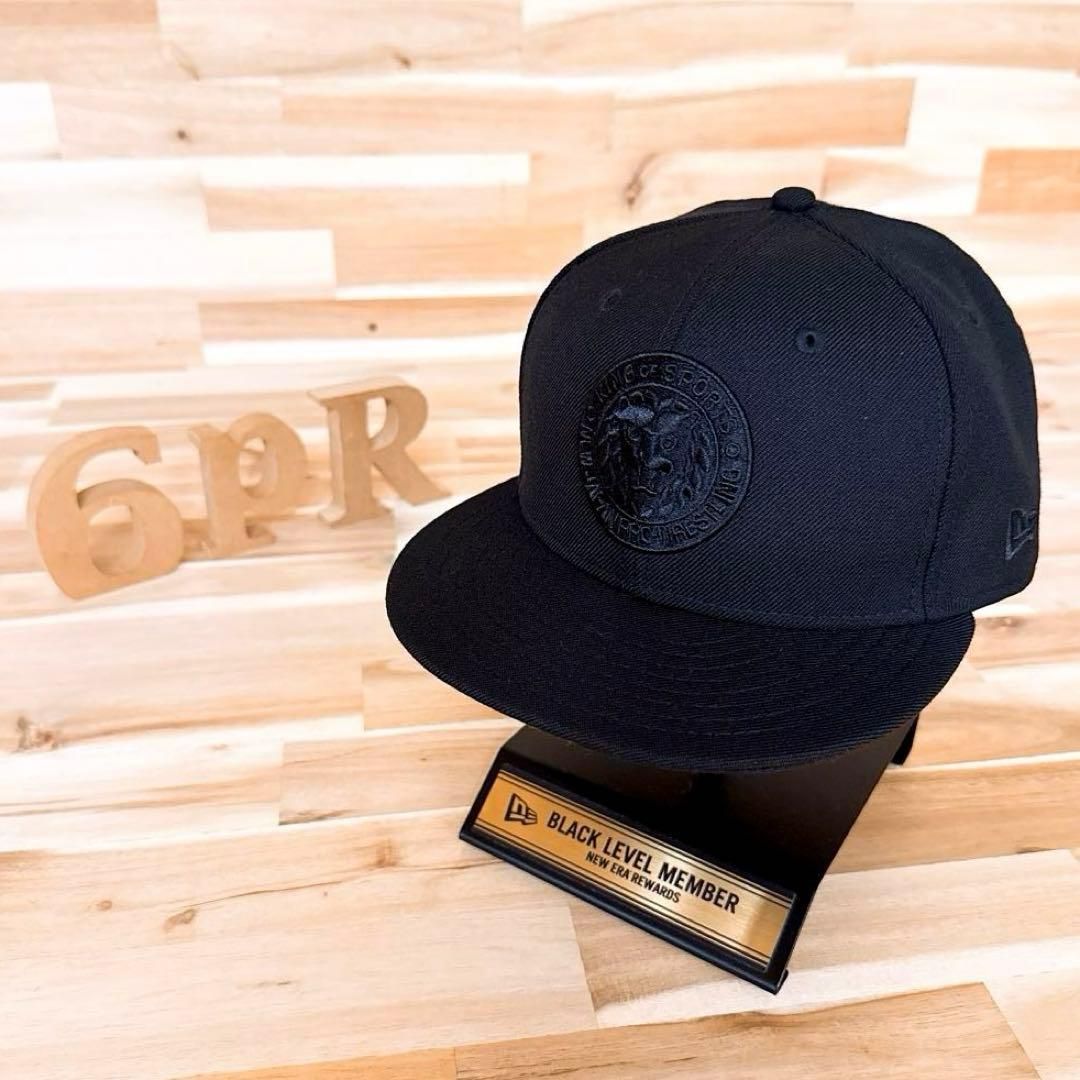 レア【ニューエラ×新日本プロレス】限定コラボ ブラック ライオン