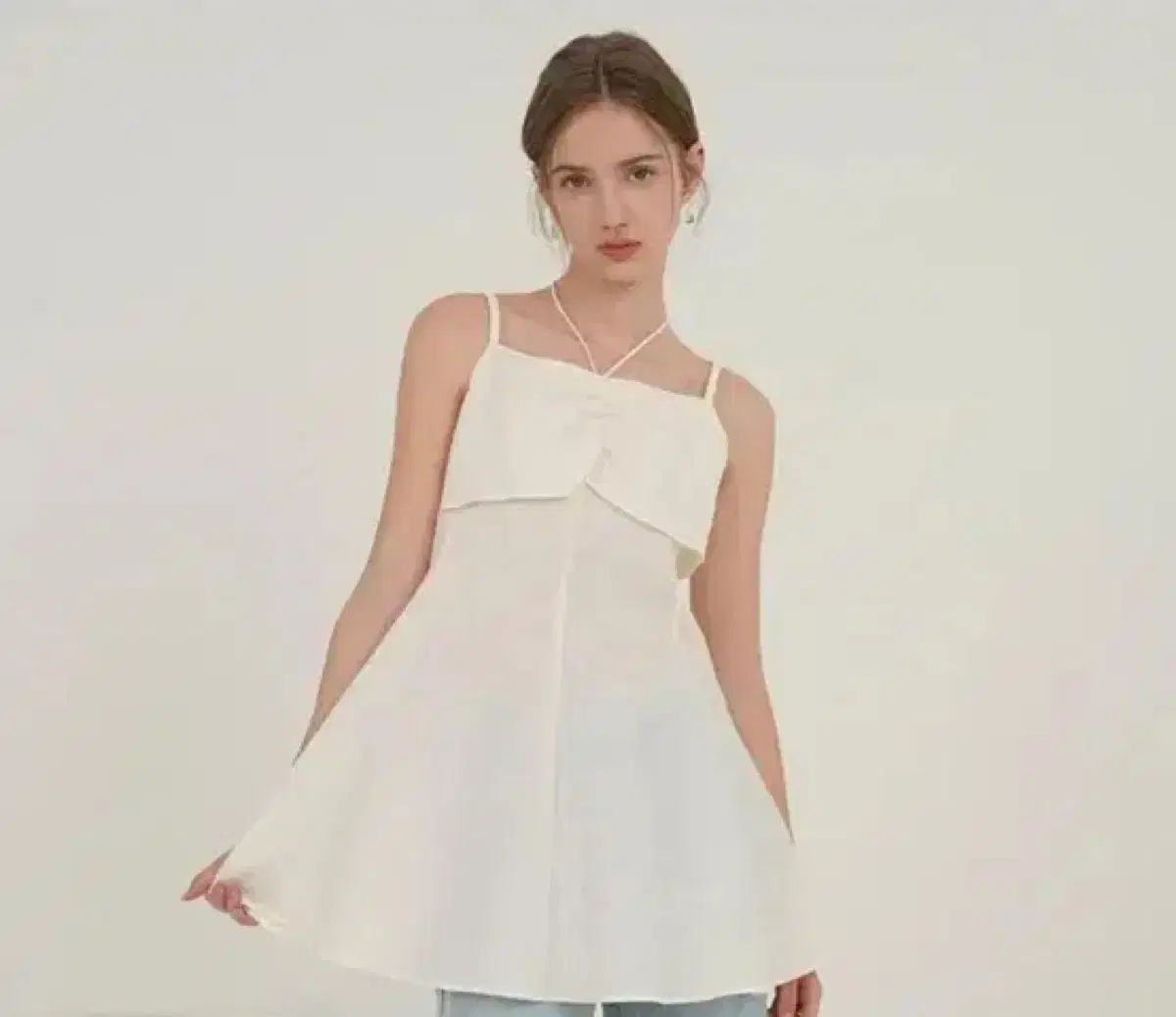 オンアンドオン ネックシャーリング POINT レイヤード ブラウス 55