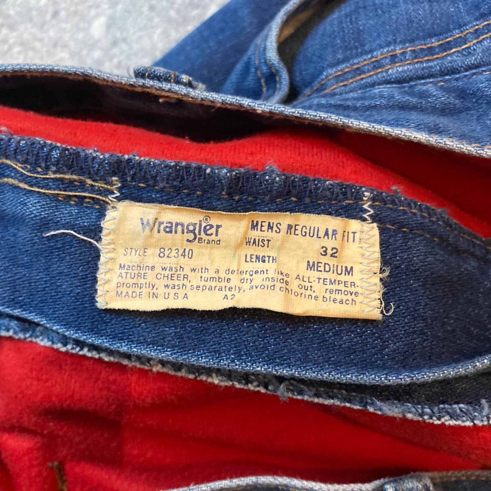 80s wangrer 82340 liner denim jeans w32 made in USA / 80年代製 