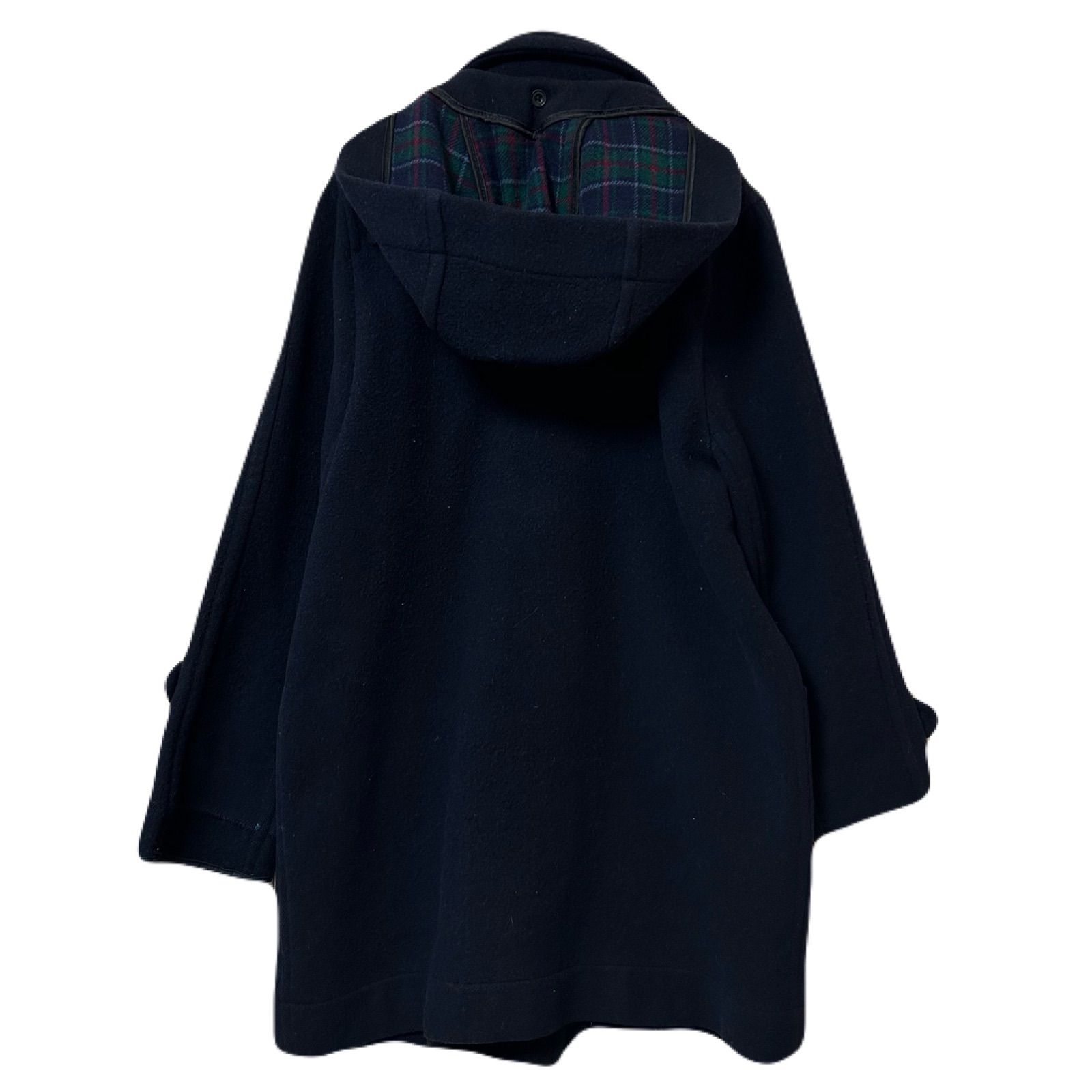 DAKS ダックス ダッフルコート チェック フード取り外し great britain