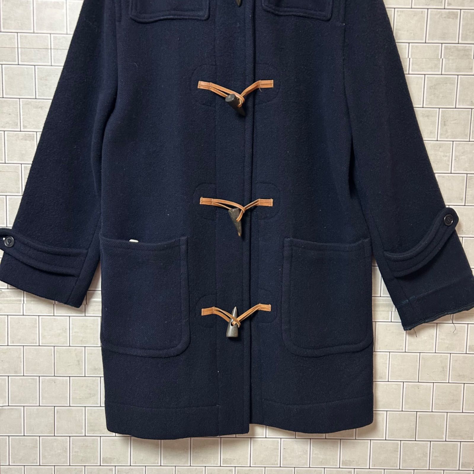 DAKS ダックス ダッフルコート チェック フード取り外し great britain