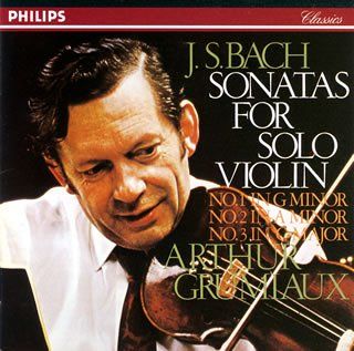 CD)バッハ:無伴奏ヴァイオリン・ソ／グリュミオー(アルテュール