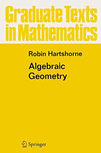 Algebraic Geometry Graduate Texts in Mathematics. 52 Grad