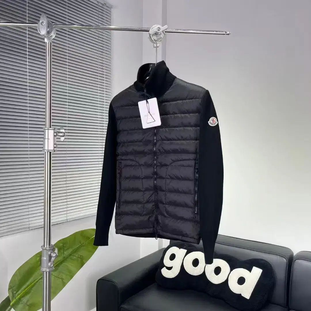 ダウン ウール カーディガン ブラック - 24FW L