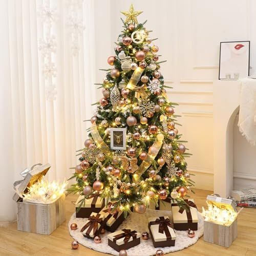 ツリーセット 150 cm Christmas tree デコレーションコース 飾り オーナメント イルミネーション LEDライト 高濃密度 インテリア用品 c 3 e 1 da 5