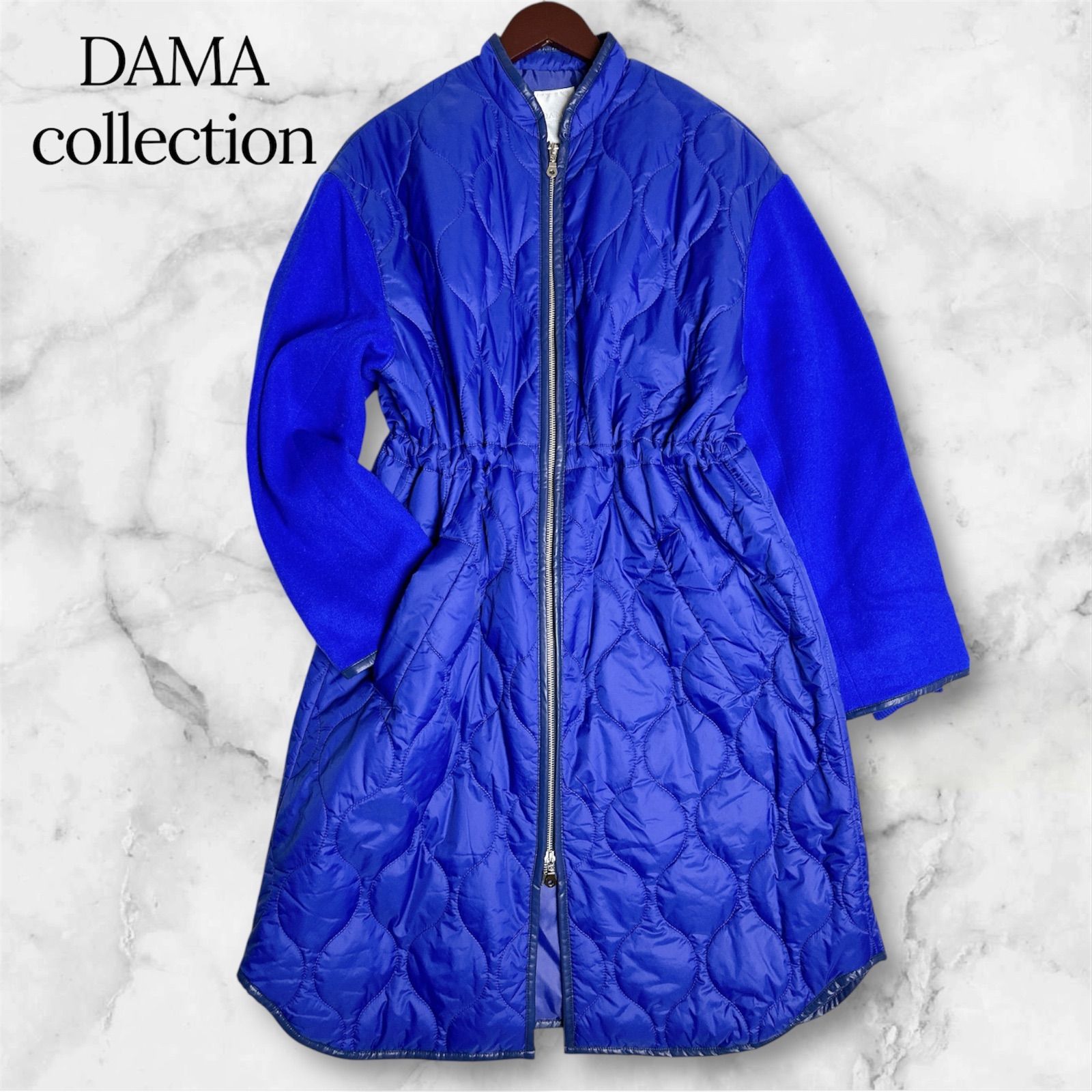 DAMA collection ダウンロングコート ブルーフォックス L 美品 ダーマ 