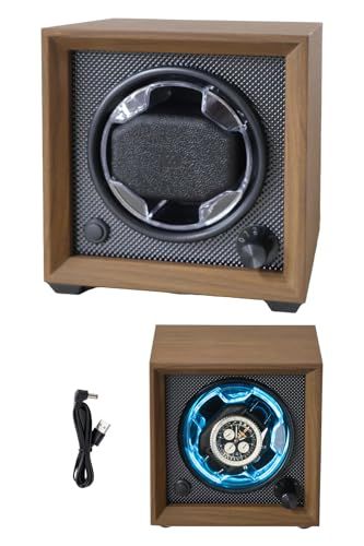 ワインディングマシーン 1本巻き 木製仕上げ 静音設計 男女ベルト対応可 ウォッチワインダー 腕時計自動巻き上げ機 時計ケース ac06ce43