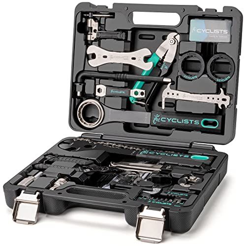 CYCLISTS 自転車 工具セット シマノ対応 26点 プロ ロードバイク クロスバイク ママチャリなど用 トルクレンチ パンク修理キット ツールボックス付き CT-K02 8e198fea