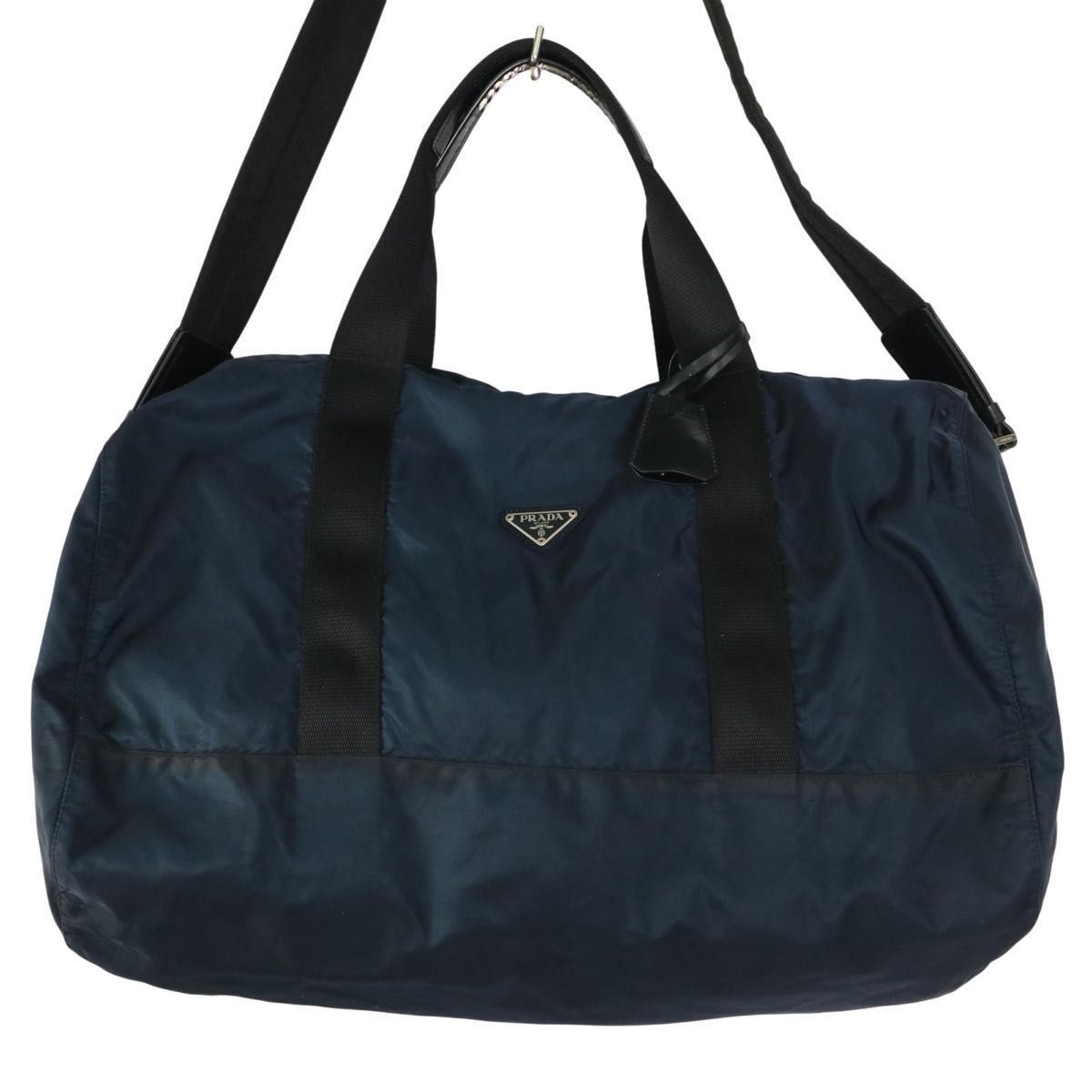 PRADA プラダ ボストンバッグ 南京錠 三角ロゴ テスートナイロン