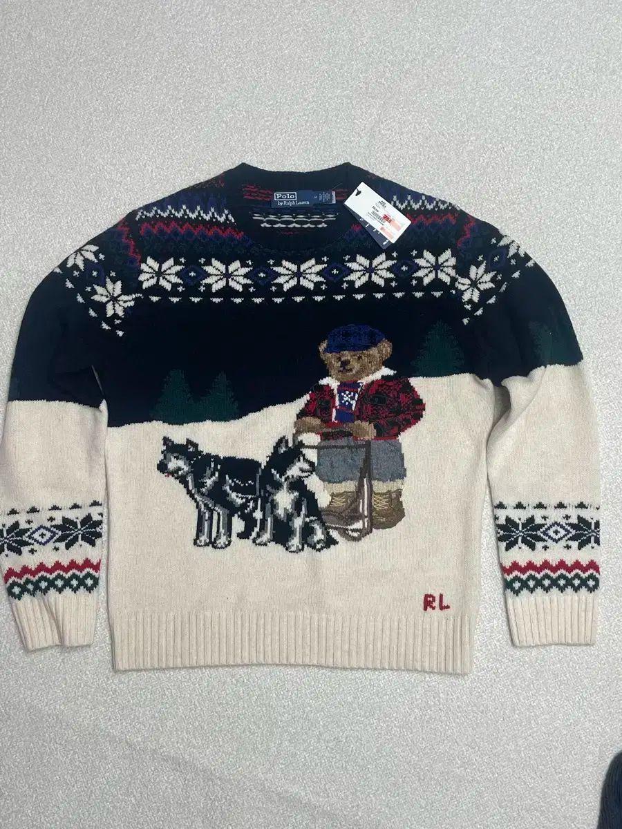 POLO RALPH LAUREN ポロラルフローレン ベア クマ ニット M