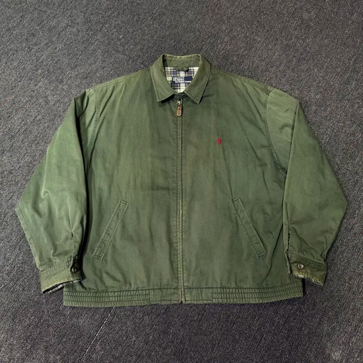 ポロ グリーン レッド ヴィンテージ ジャケット
