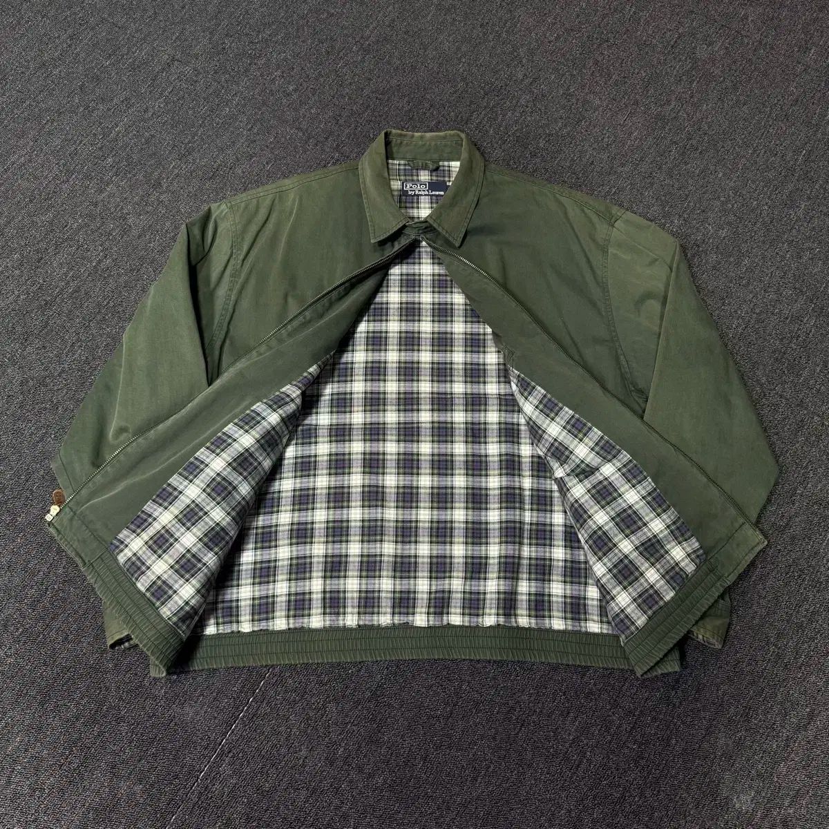 ポロ グリーン レッド ヴィンテージ ジャケット