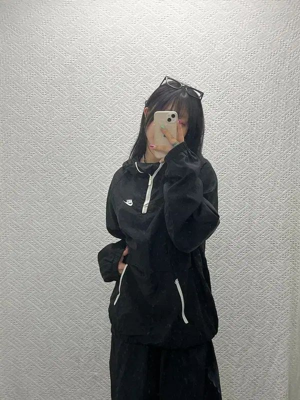 ナイキ ヴィンテージ アンラインド オーバーサイズ ハーフジップ ウィンドブレーカー Anorak XL C06602