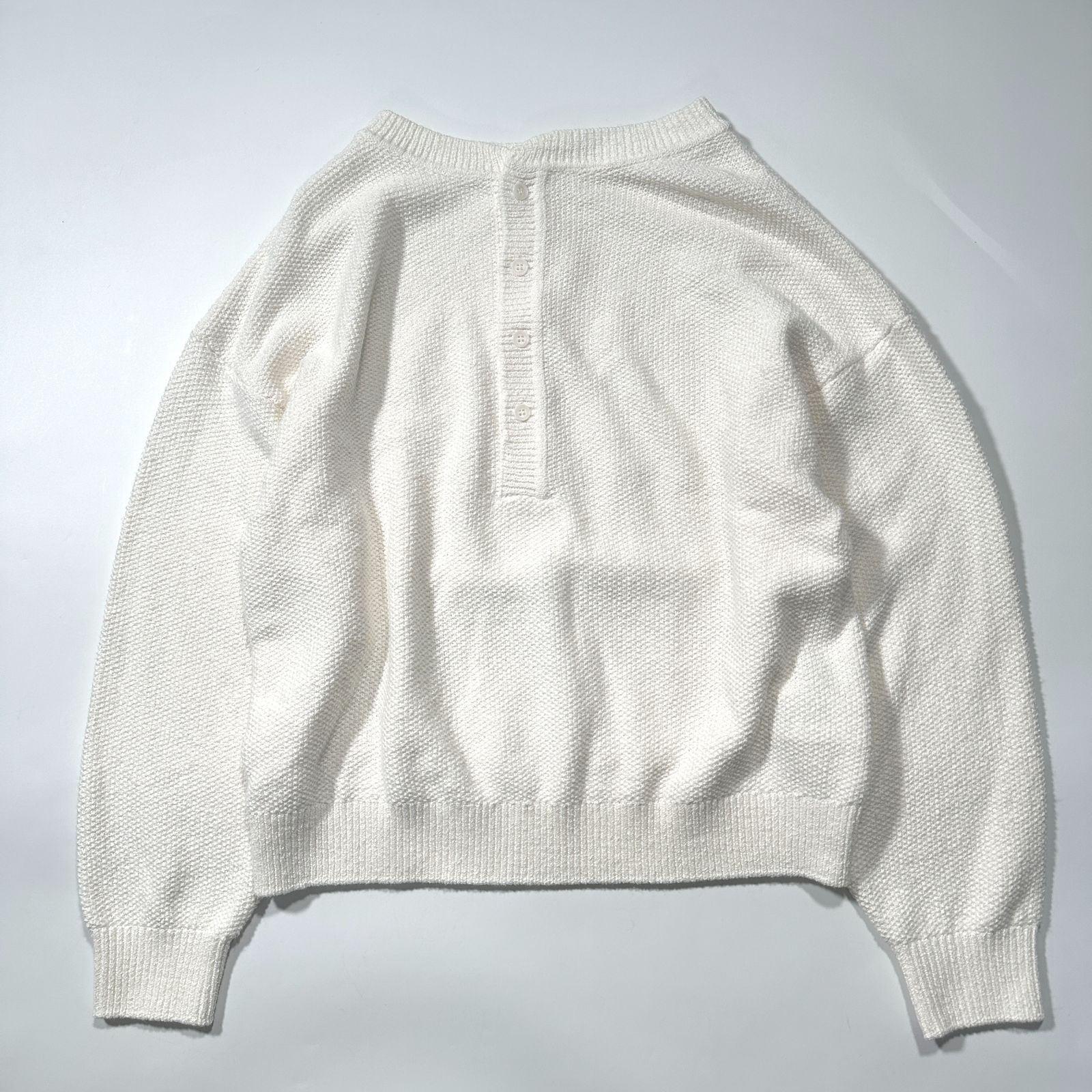 FRAMeWORK フレームワーク カノコ2WAYヘンリーニット ホワイト 24-080