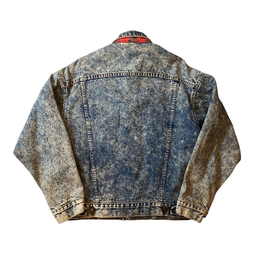Levis chemical wash denim jacket made in USA ーバイス ケミカルアメリカウォッシュ デニムジャケット Gジャン アメリカ製 D844