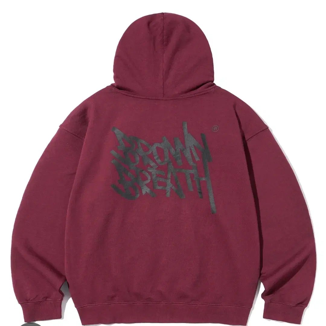 Brownbreath ブラウンブレス フードTシャツ バーガンディ