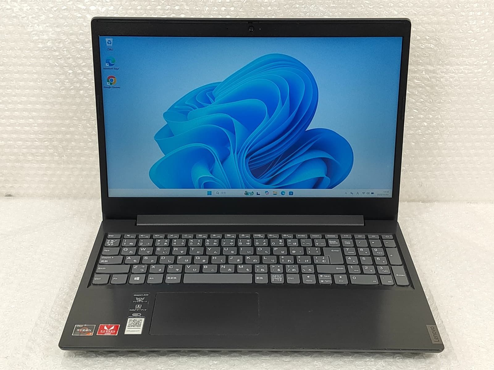 レノボ Lenovo IdeaPad L340-15API Ryzen 7 3700 8GB 1TB HDD Windows11 15.6型FHD