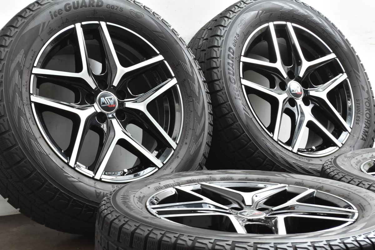 バリ溝 OZレーシング MSW 40 18 in 8 J 48 PCD 112 ヨコハマ アイスガードG 075 255 55 R BMW G 05 X 5 06 6 ベンツ GLC Mクラス ML
