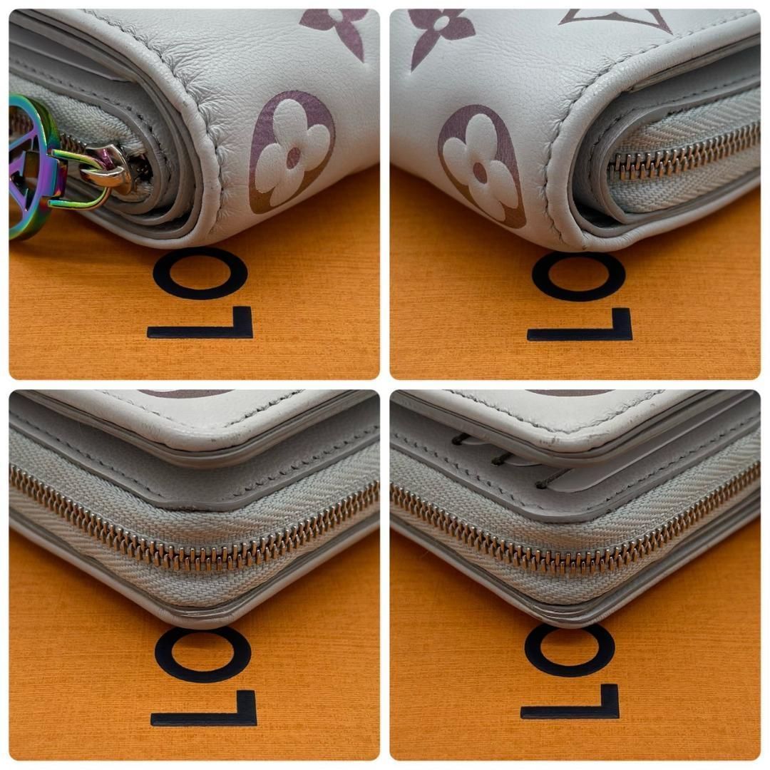 【未使用】ルイヴィトン モノグラム エンボス ポルトフォイユ・ルー 折財布 Y【超極美品】ルイヴィトン モノグラム エンボス クッサン