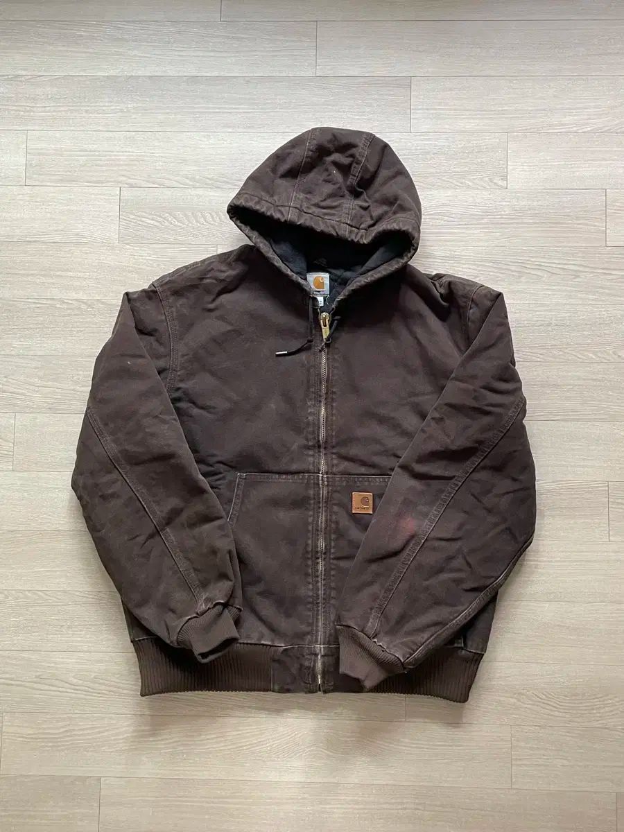 L Carhartt カーハート j130 DKB DARK ブラウン ACTIVE ジャケット サンドストーン